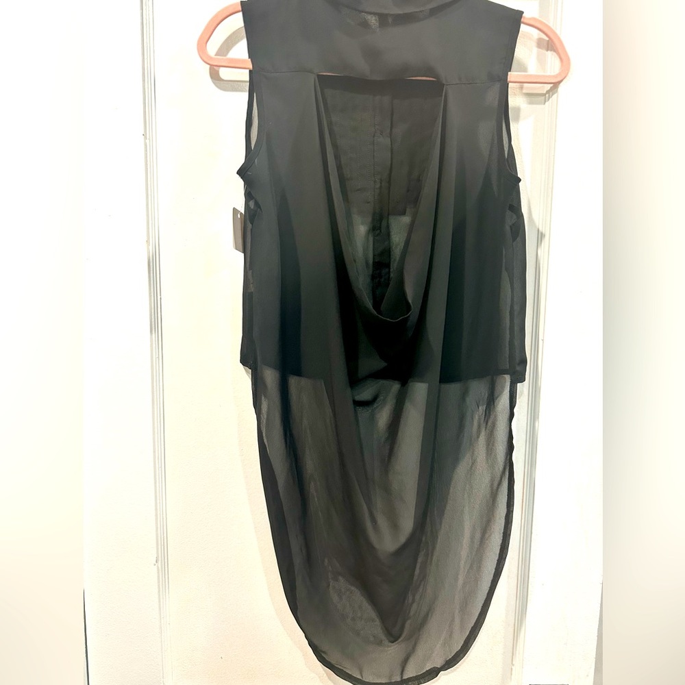 Sheer High-Low Top - Picture 4 of 6